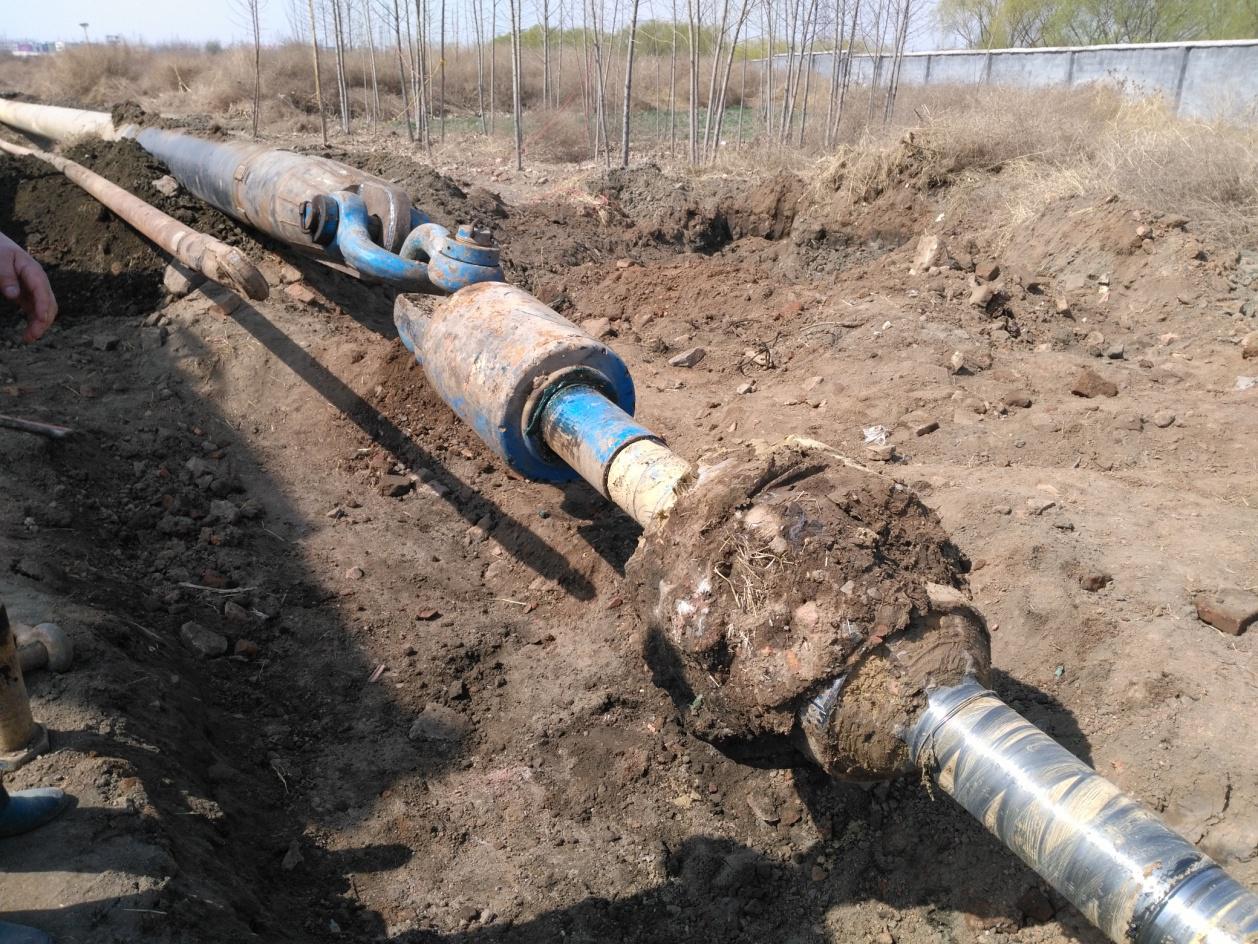 Pipeline dragging back site